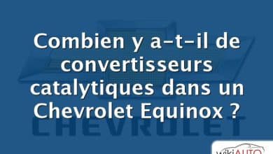 Combien y a-t-il de convertisseurs catalytiques dans un Chevrolet Equinox ?